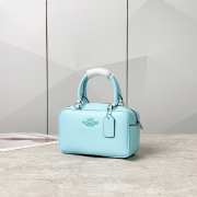 Uubags | Coach CT776 Satchel Bag In Blue 23x20x8.5cm - 5