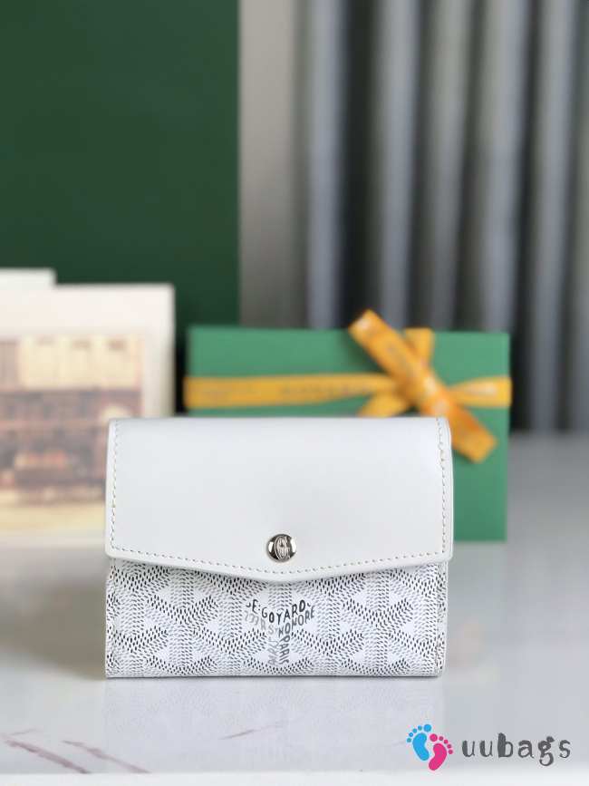 Uubags | Goyard Saint-Gabriel wallet in white 12x2.5x9.3cm - 1