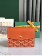 Uubags | Goyard Saint-Gabriel wallet in orange 12x2.5x9.3cm - 1