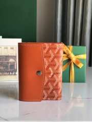 Uubags | Goyard Saint-Gabriel wallet in orange 12x2.5x9.3cm - 3