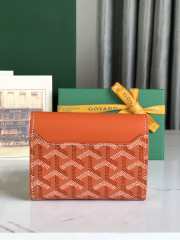 Uubags | Goyard Saint-Gabriel wallet in orange 12x2.5x9.3cm - 2