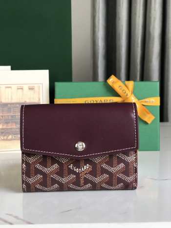 Uubags | Goyard Saint-Gabriel wallet in burgundy 12x2.5x9.3cm