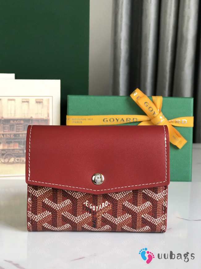 Uubags | Goyard Saint-Gabriel wallet in red 12x2.5x9.3cm - 1