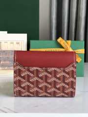 Uubags | Goyard Saint-Gabriel wallet in red 12x2.5x9.3cm - 4