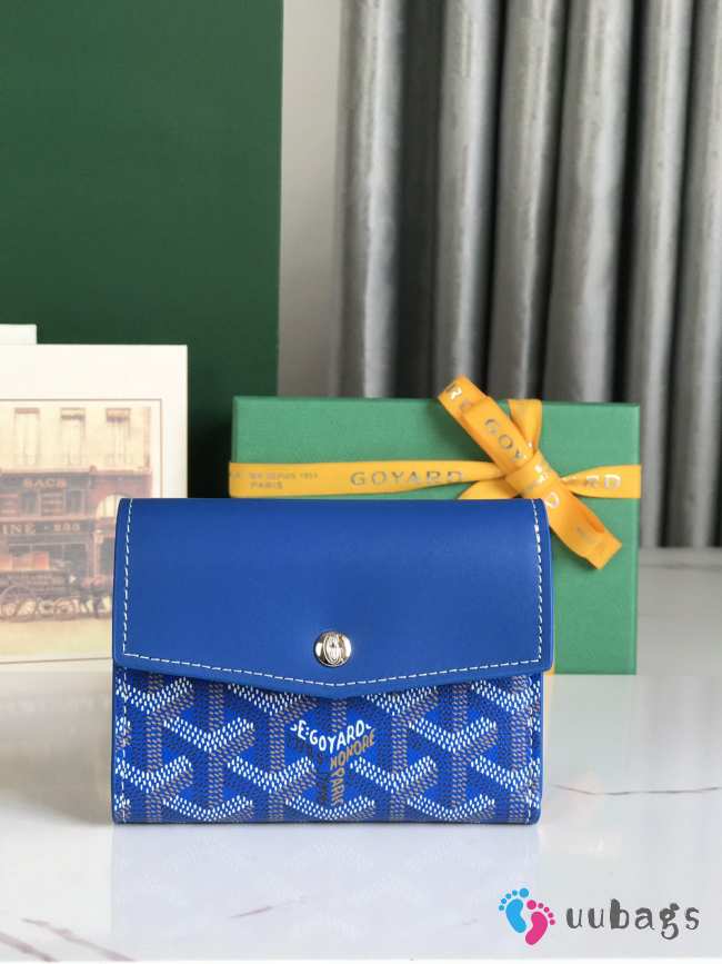 Uubags | Goyard Saint-Gabriel wallet in sky blue 12x2.5x9.3cm - 1