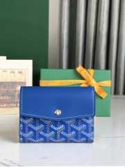 Uubags | Goyard Saint-Gabriel wallet in sky blue 12x2.5x9.3cm - 1