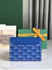 Uubags | Goyard Saint-Gabriel wallet in sky blue 12x2.5x9.3cm - 5