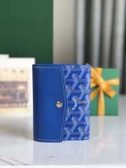 Uubags | Goyard Saint-Gabriel wallet in sky blue 12x2.5x9.3cm - 2