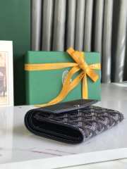 Uubags | Goyard Saint-Gabriel wallet in navy blue 12x2.5x9.3cm - 5