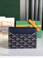 Uubags | Goyard Saint-Gabriel wallet in navy blue 12x2.5x9.3cm - 2