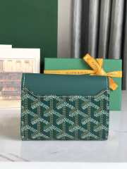 Uubags | Goyard Saint-Gabriel wallet in green 12x2.5x9.3cm - 5