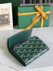 Uubags | Goyard Saint-Gabriel wallet in green 12x2.5x9.3cm - 4