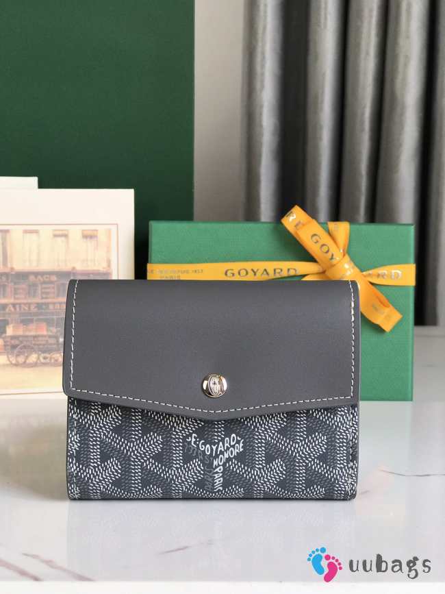 Uubags | Goyard Saint-Gabriel wallet in grey 12x2.5x9.3cm - 1