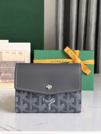 Uubags | Goyard Saint-Gabriel wallet in grey 12x2.5x9.3cm