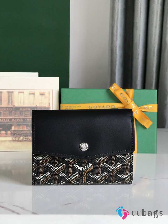 Uubags | Goyard Saint-Gabriel wallet in black 12x2.5x9.3cm - 1