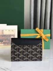 Uubags | Goyard Saint-Gabriel wallet in black 12x2.5x9.3cm - 6