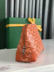 Uubags | Goyard Vendôme cosmetic pouch in orange 13.5x7x18cm - 6