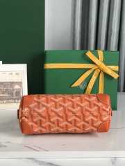 Uubags | Goyard Vendôme cosmetic pouch in orange 13.5x7x18cm - 3