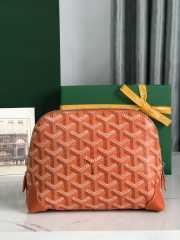 Uubags | Goyard Vendôme cosmetic pouch in orange 13.5x7x18cm - 2