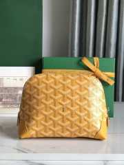 Uubags | Goyard Vendôme cosmetic pouch in yellow 13.5x7x18cm - 1