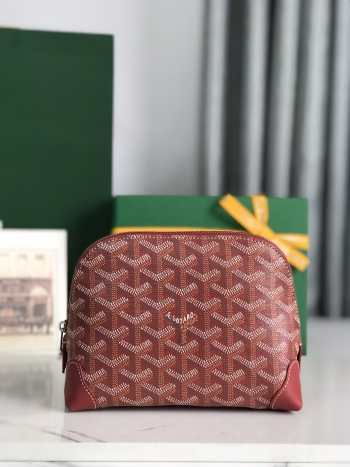 Uubags | Goyard Vendôme cosmetic pouch in red 13.5x7x18cm