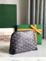 Uubags | Goyard Vendôme cosmetic pouch in black 13.5x7x18cm - 6