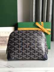 Uubags | Goyard Vendôme cosmetic pouch in black 13.5x7x18cm - 5