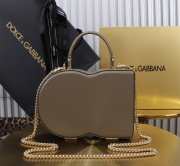 Uubags | Dolce & Gabbana Logo Box bag in grey 20x15x6.5cm - 3