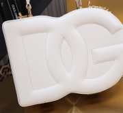 Uubags | Dolce & Gabbana Logo Box bag in white 20x15x6.5cm - 3