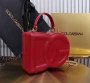 Uubags | Dolce & Gabbana Logo Box bag in red 20x15x6.5cm - 6