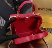 Uubags | Dolce & Gabbana Logo Box bag in red 20x15x6.5cm - 4