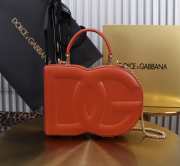 Uubags | Dolce & Gabbana Logo Box bag in orange 20x15x6.5cm - 1