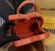 Uubags | Dolce & Gabbana Logo Box bag in orange 20x15x6.5cm - 3