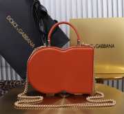 Uubags | Dolce & Gabbana Logo Box bag in orange 20x15x6.5cm - 2