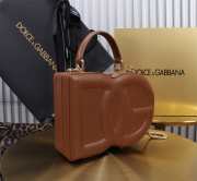 Uubags | Dolce & Gabbana Logo Box bag in brown 20x15x6.5cm - 6