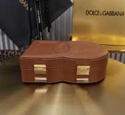 Uubags | Dolce & Gabbana Logo Box bag in brown 20x15x6.5cm - 4