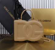 Uubags | Dolce & Gabbana Logo Box bag in beige 20x15x6.5cm - 1