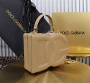 Uubags | Dolce & Gabbana Logo Box bag in beige 20x15x6.5cm - 6