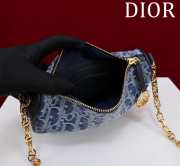 Uubags | Diorstar Callisto Bag Blue Denim Dior Oblique Jacquard 20x14x4cm - 5