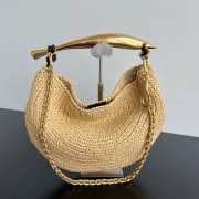 Uubags | Bottega Veneta Sardine With Chain Raffia crochet bag 20x33x4cm - 1