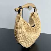 Uubags | Bottega Veneta Sardine With Chain Raffia crochet bag 20x33x4cm - 6