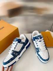 Uubags | Louis Vuitton 1A9JG9 LV Trainer Sneaker In Blue - 5