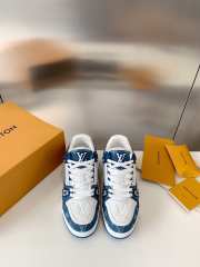 Uubags | Louis Vuitton 1A9JG9 LV Trainer Sneaker In Blue - 4