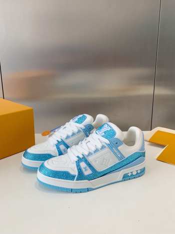 Uubags | Louis Vuitton 1ACVXV LV Trainer Sneaker In Sky Blue