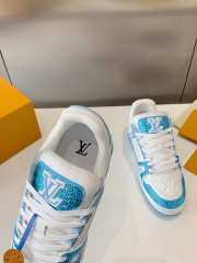 Uubags | Louis Vuitton 1ACVXV LV Trainer Sneaker In Sky Blue - 5