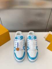 Uubags | Louis Vuitton 1ACVXV LV Trainer Sneaker In Sky Blue - 3