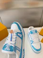 Uubags | Louis Vuitton 1ACVXV LV Trainer Sneaker In Sky Blue - 4