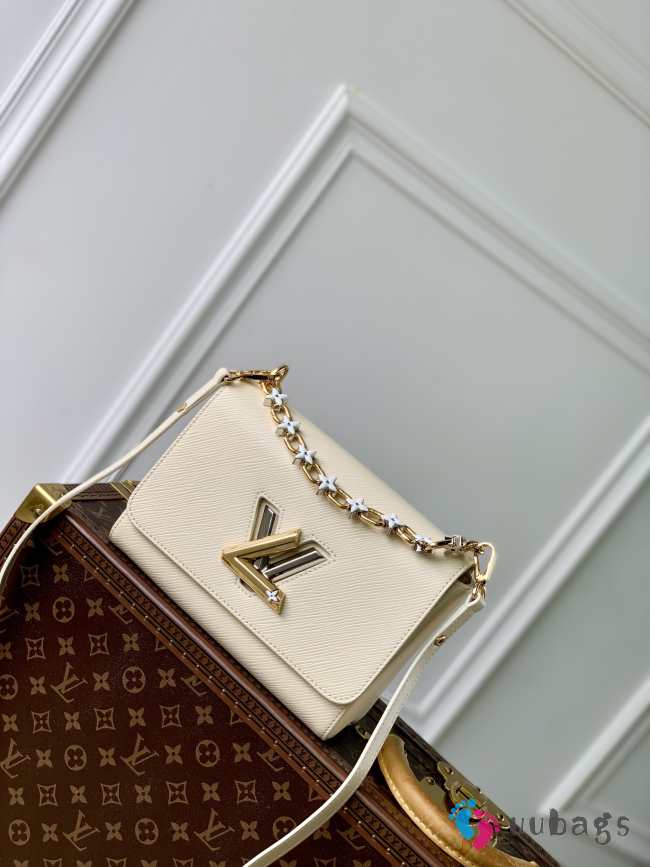 Uubags | Louis Vuitton M24042 Twist PM Bag In Cream 19x15x9cm - 1