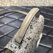 Uubags | Valentino Garavani Vsling Silver Handbag With Rhinestones 19x13x9cm - 2