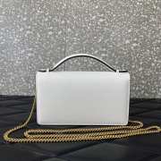 Uubags | Valentino Garavani wallet with VLogo chain in white 19x4x10.5cm - 6